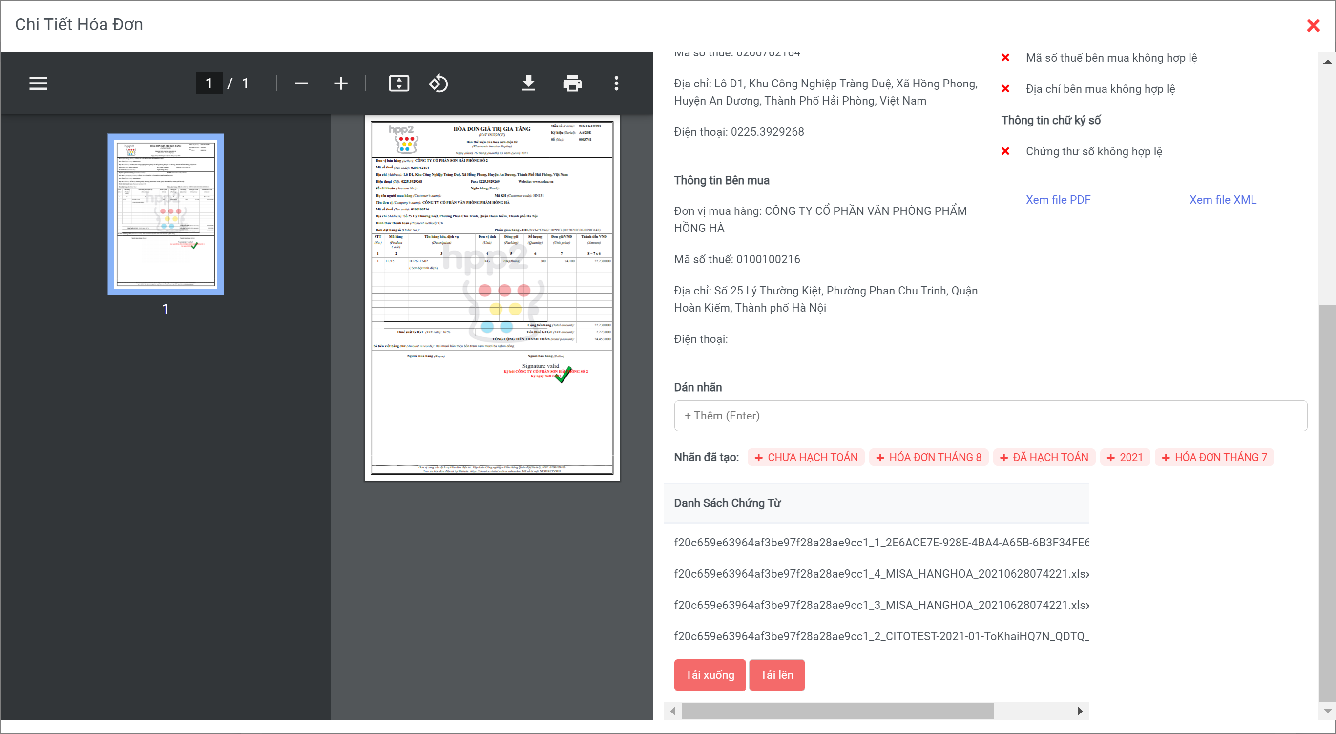 UBot Invoice kiem tra hoa don